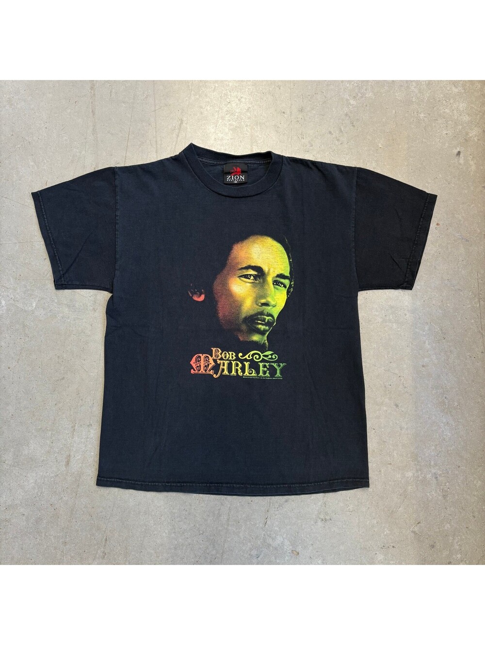 Vintage 2000s Bob Marley Portrait Graphic T-Shirt Medium Black